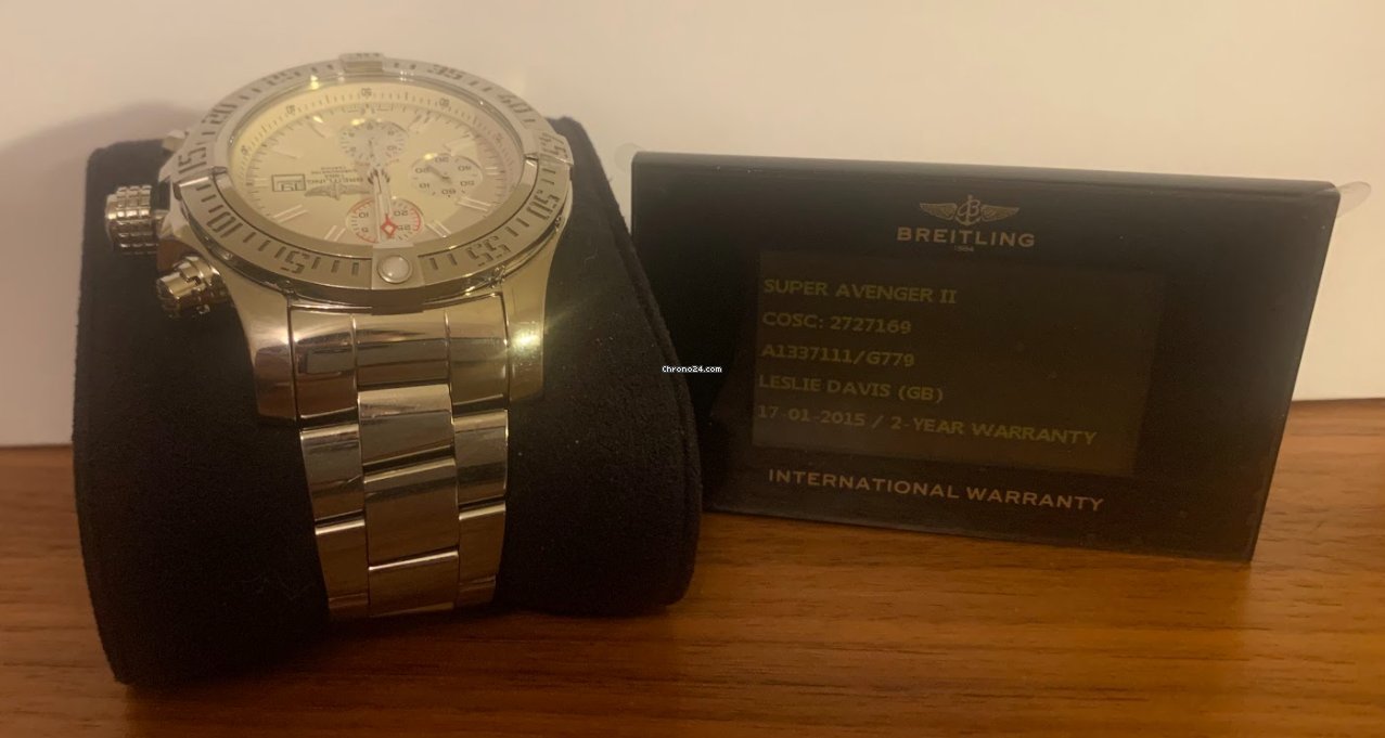 Breitling Super Avenger II Mens watch Unisex Automatic Steel A1337111 6