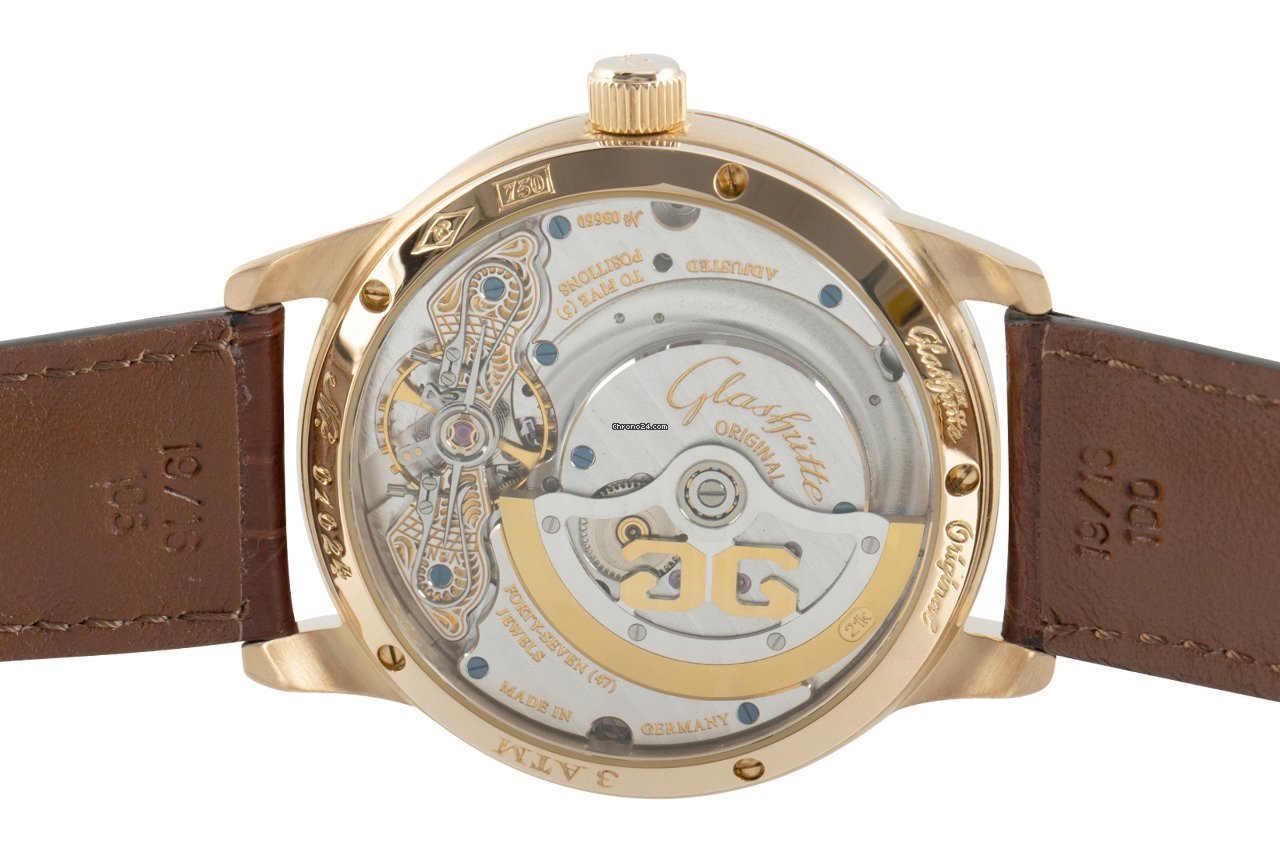 Glashtte Original PanoMaticLunar Mens watch Unisex Automatic Yellow gold 90-02-01-01-04 6