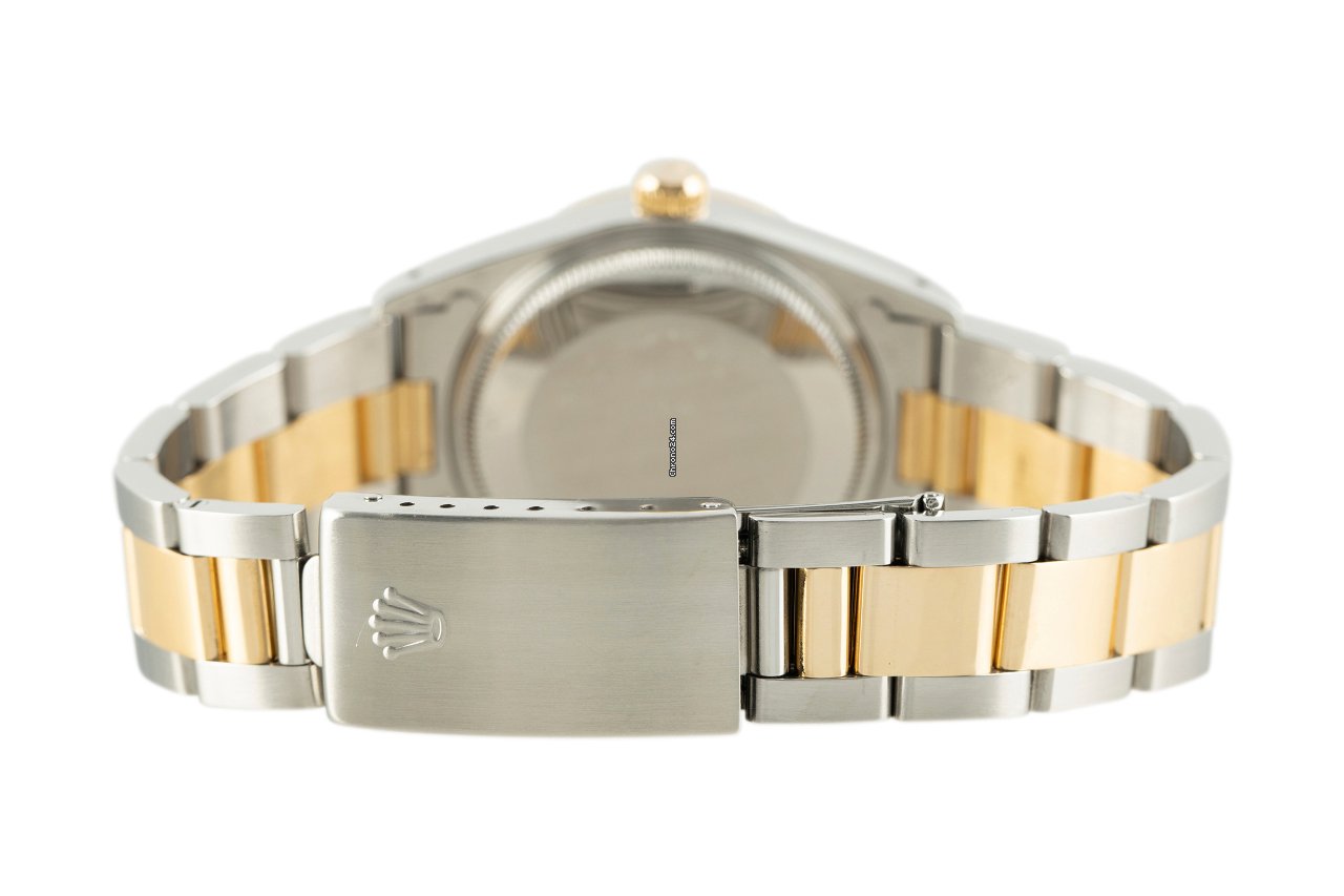 Rolex Oyster Perpetual 34 Mens watch Unisex Gold Steel Automatic 14233 6