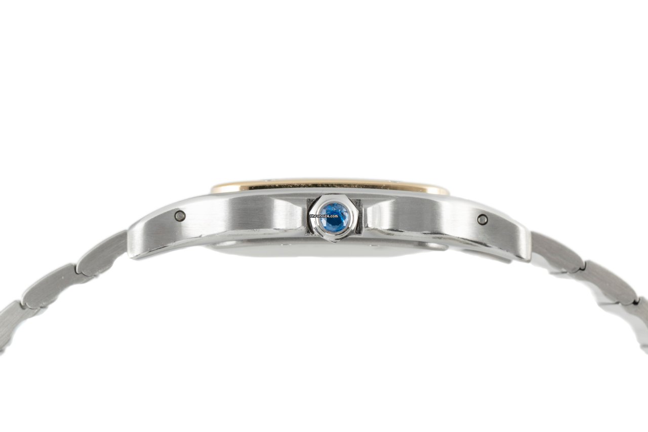 Cartier Santos Galbee Mens watch Unisex Quartz Gold Steel 187901 6