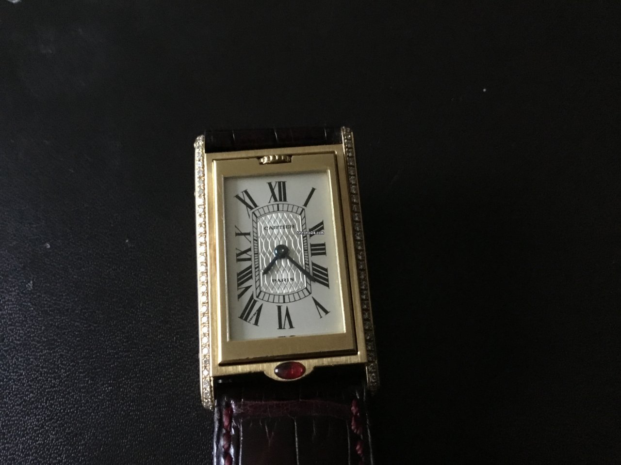 Cartier Mens watch Unisex Quartz Yellow gold 2480 6