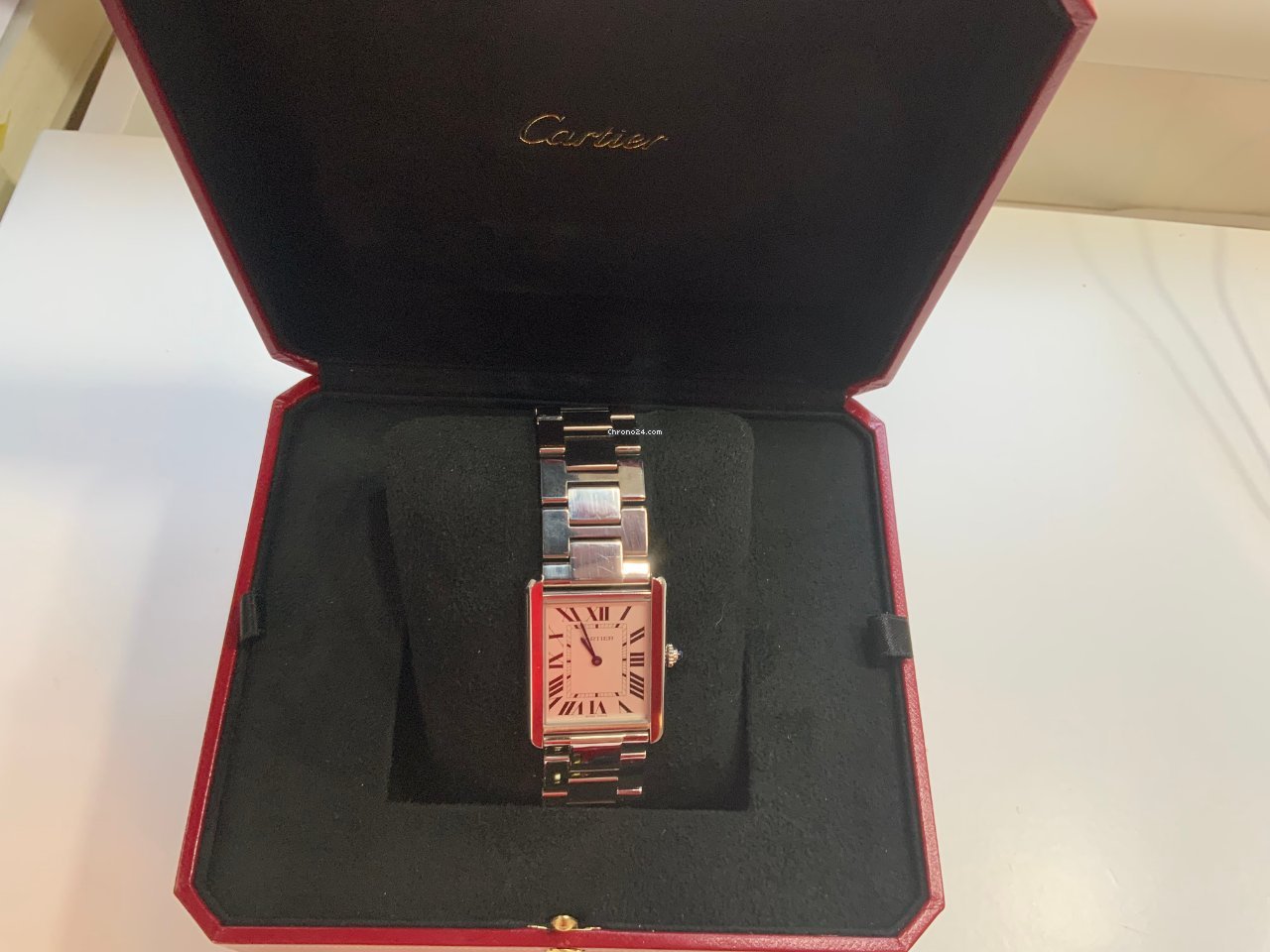 Cartier Tank Solo Mens watch Unisex Quartz Steel W5200014 6