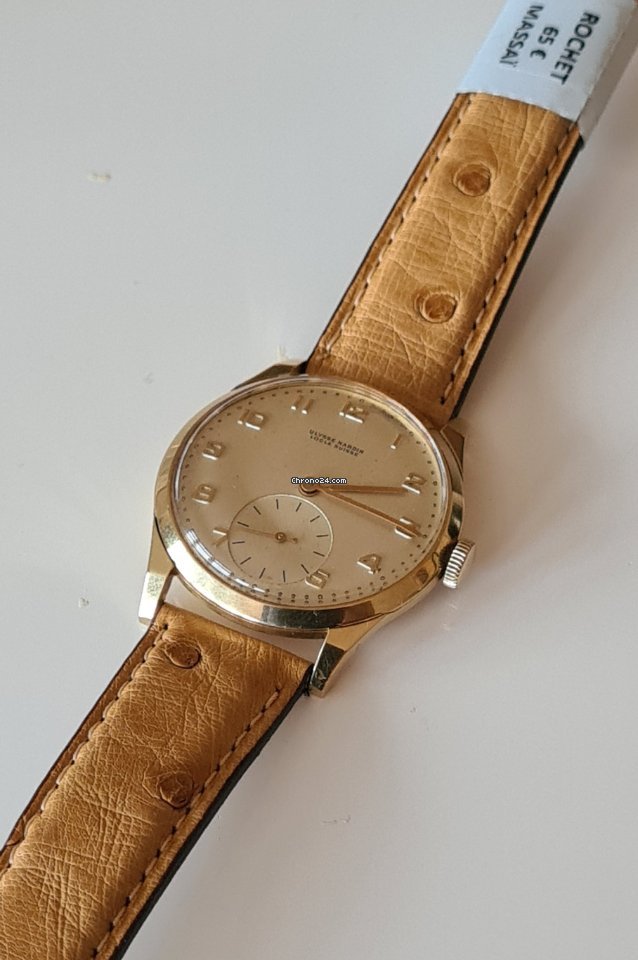 Ulysse Nardin Mens watch Unisex Manual winding Yellow gold 6034-13 6