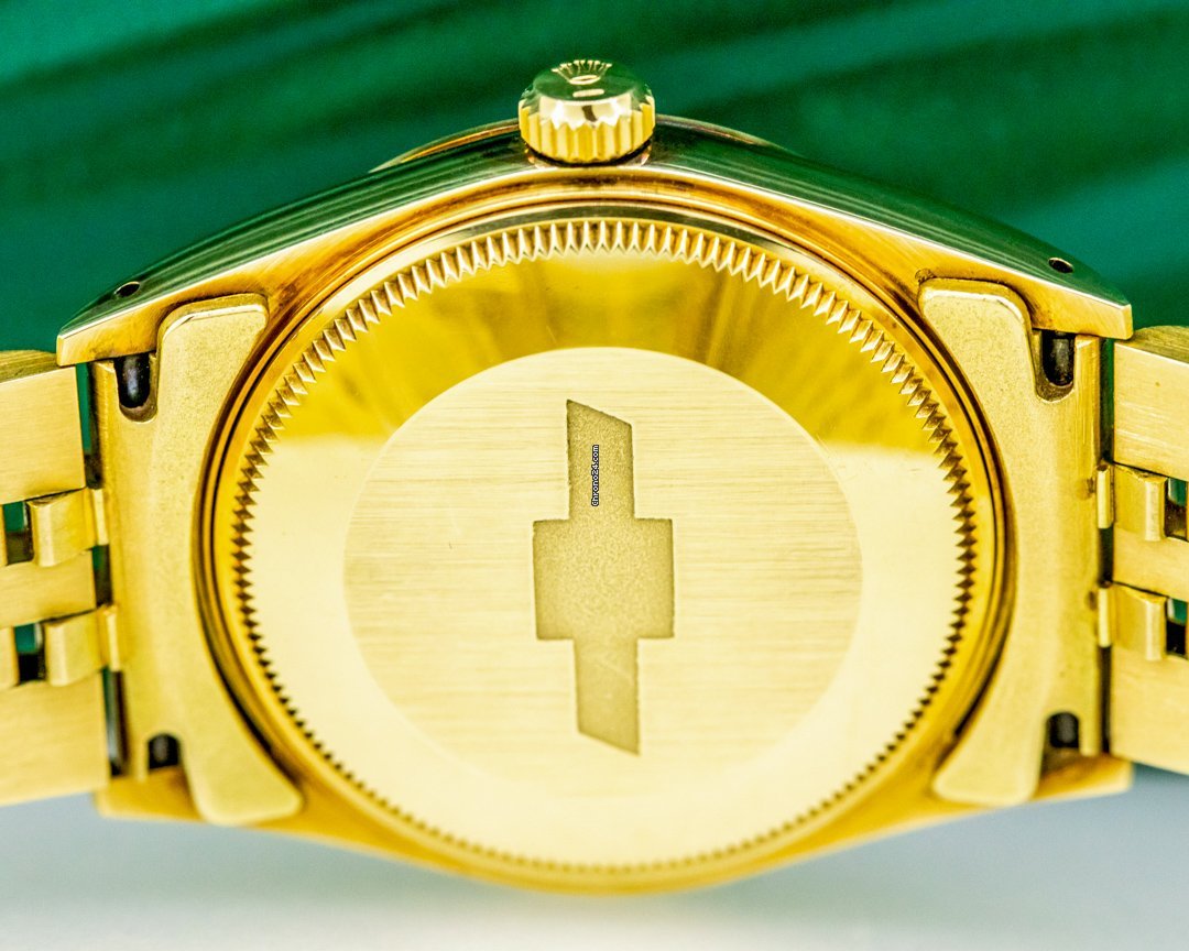 Rolex Oyster Perpetual Date Mens watch Unisex Yellow gold Automatic 15007 6
