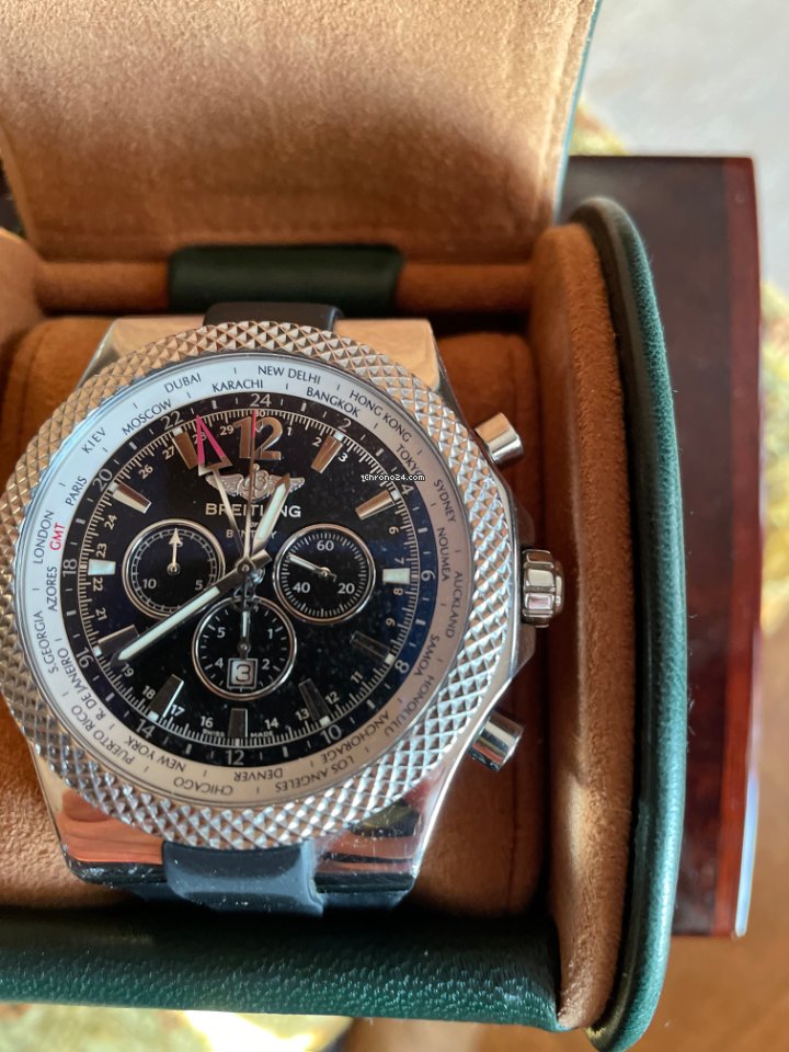 Breitling Bentley GMT Mens watch Unisex Automatic Steel A4736212 B919 6