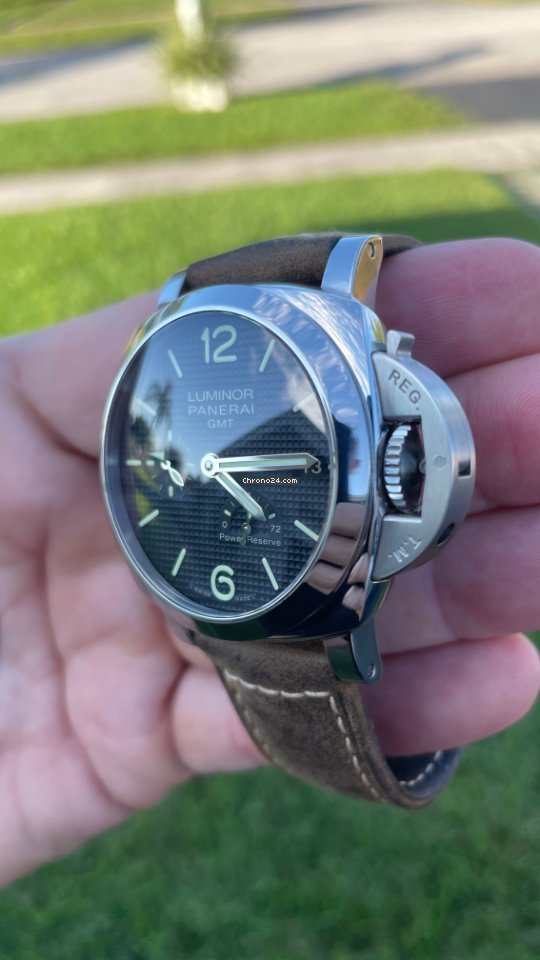 Panerai Luminor 1950 3 Days GMT Power Reserve Automatic Mens watch Unisex Automatic Steel PAM 00537 6