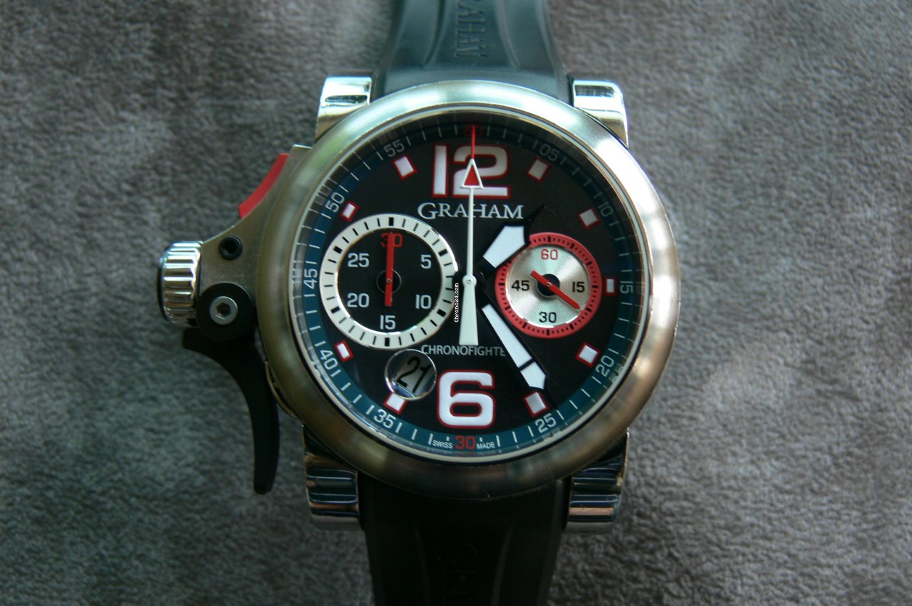Graham Chronofighter R.A.C. Mens watch Unisex Automatic Steel 2TRAS. 6