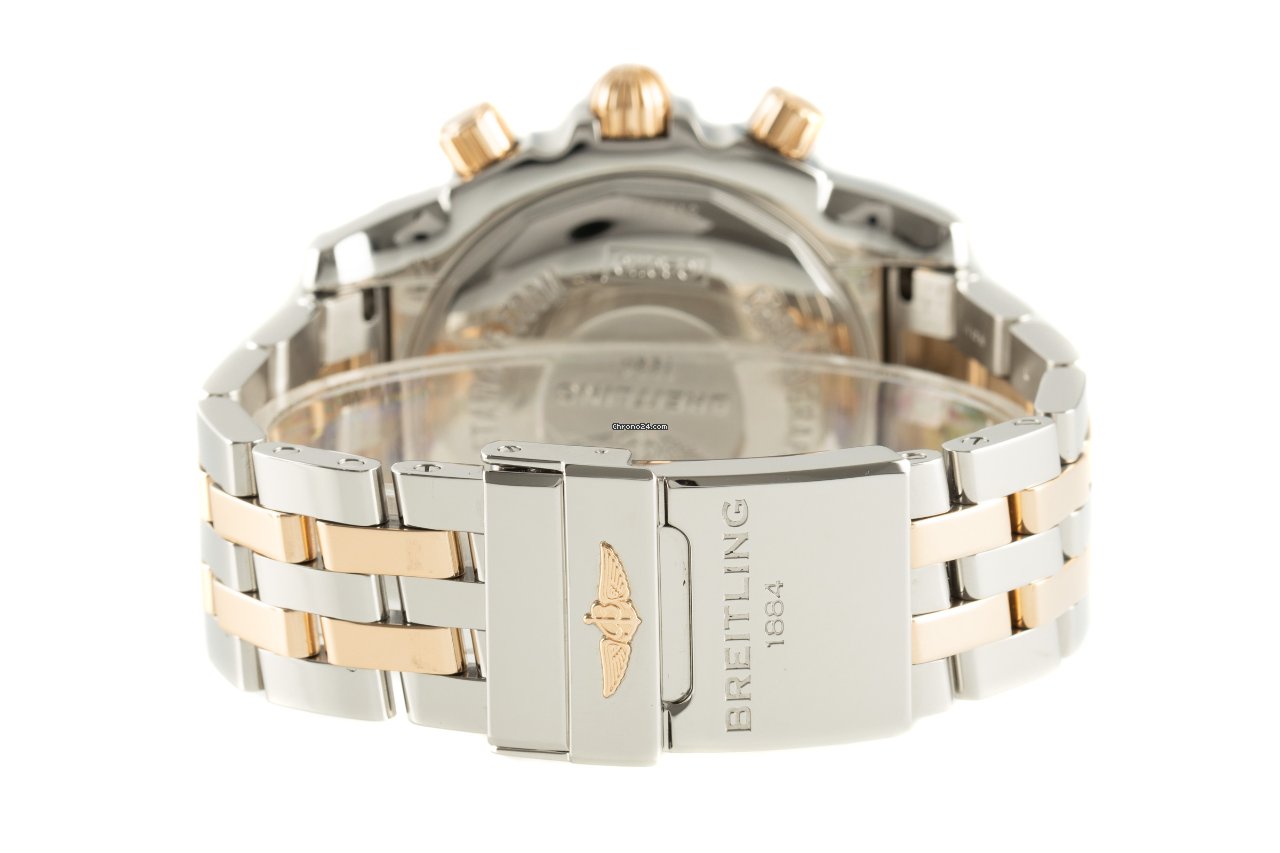 Breitling Chronomat 44 Mens watch Unisex Automatic Gold Steel CB0110 6