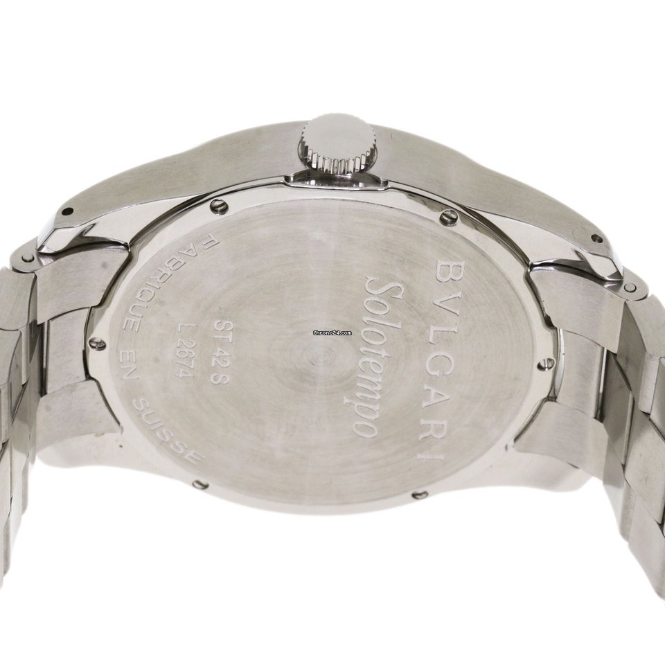 Bulgari Mens watch Unisex Quartz Steel ST44SS 6