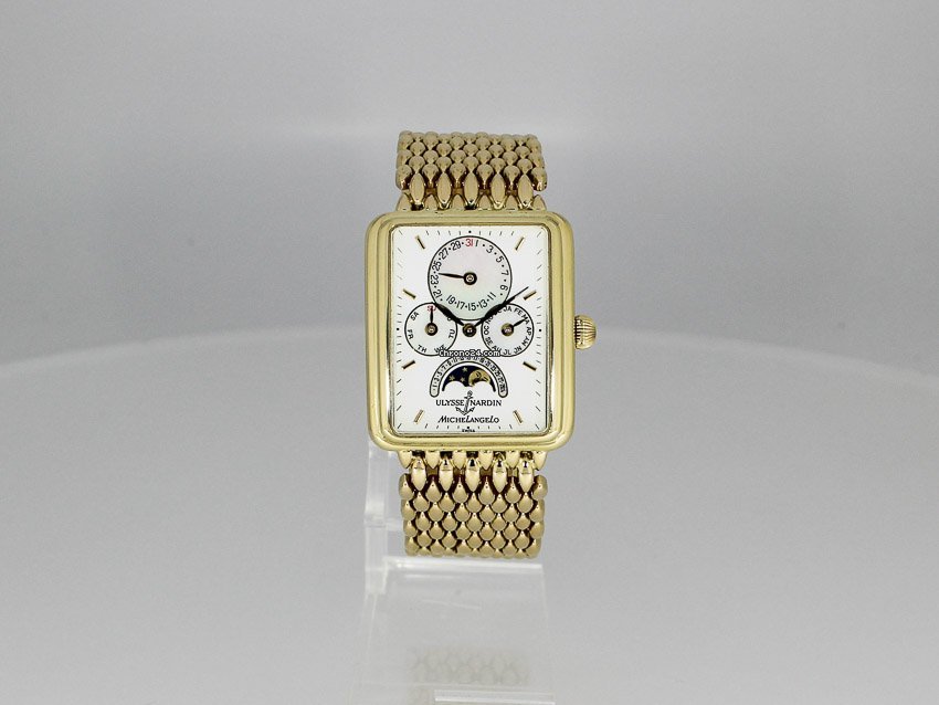 Ulysse Nardin Michelangelo Mens watch Unisex Automatic Yellow gold 161-42 6