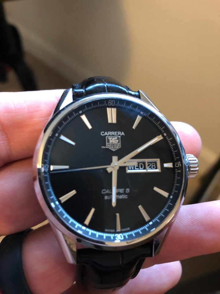 TAG Heuer Carrera Calibre 5 Mens watch Unisex Automatic Steel war201a.fc6266 6