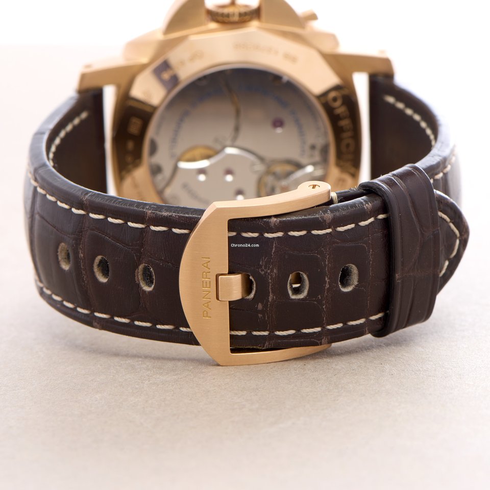 Panerai Luminor 1950 8 Days GMT Mens watch Unisex Manual winding Rose gold PAM00576 6
