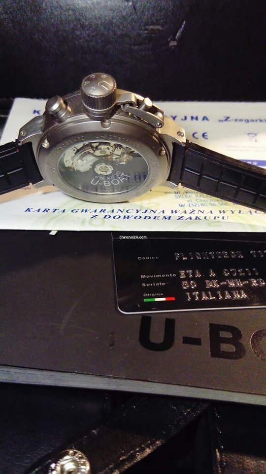 U-Boat Flightdeck Mens watch Unisex Automatic Titanium A07211 6