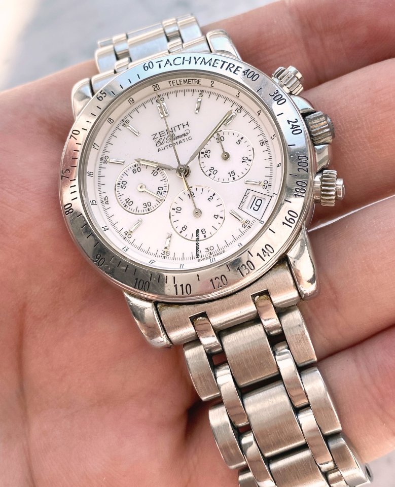 Zenith El Primero Chronograph Mens watch Unisex Automatic Steel 01-0460-400 6