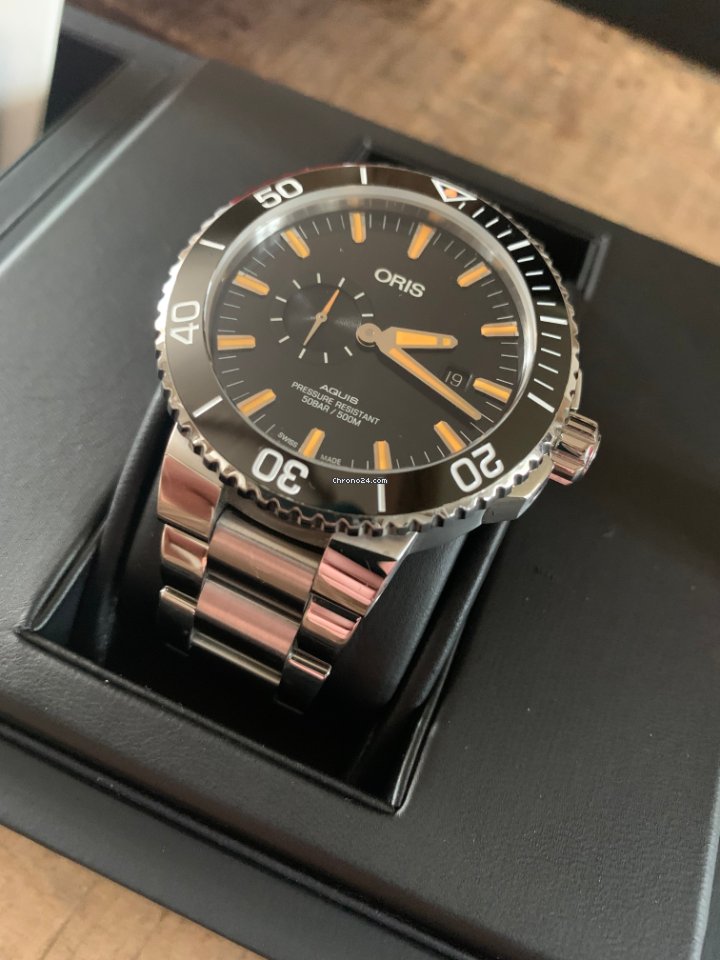 Oris Aquis Small Second Mens watch Unisex Automatic Steel 01 743 7733 4159-07 4 24 64EB 6
