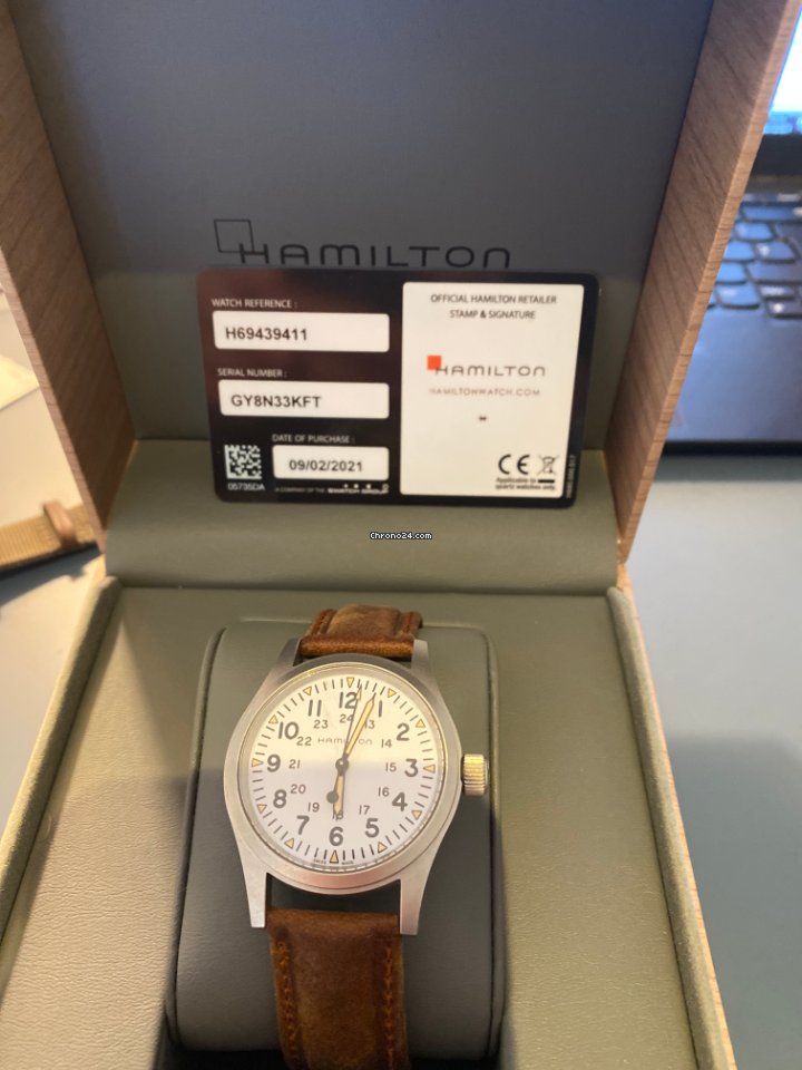 Hamilton Khaki Field Mens watch Unisex Manual winding Steel H69439411 6
