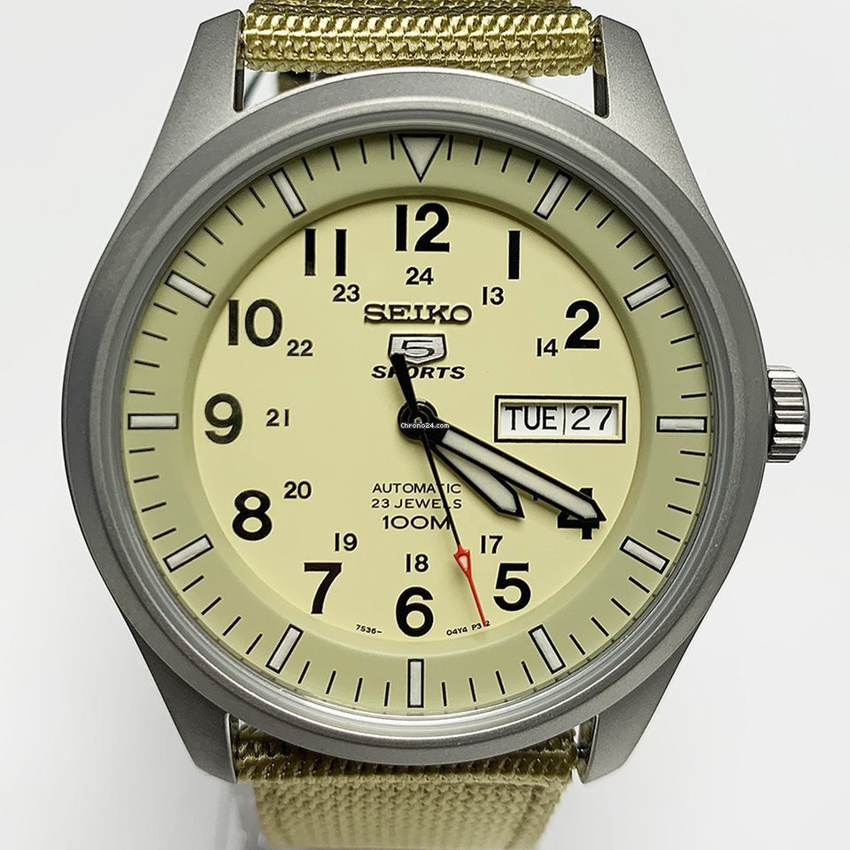 Seiko 5 Sports Mens watch Unisex Automatic Steel SNZG07K1 6