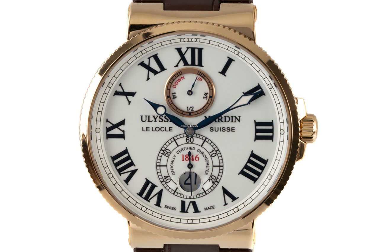 Ulysse Nardin Marine Chronometer 43mm Mens watch Unisex Automatic Red gold 266-67 40 6