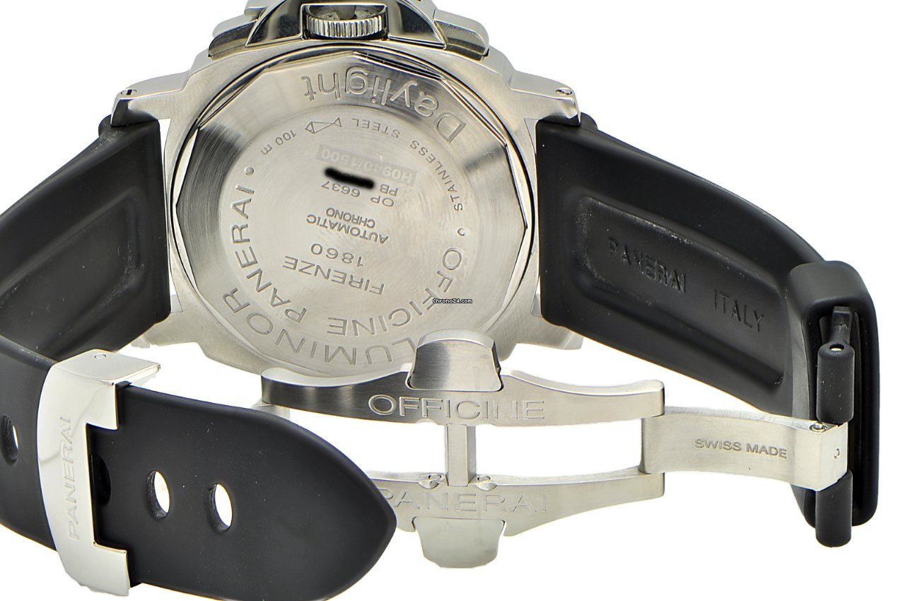Panerai Luminor Chrono Mens watch Unisex Automatic Steel Pam196 Pam00196 6