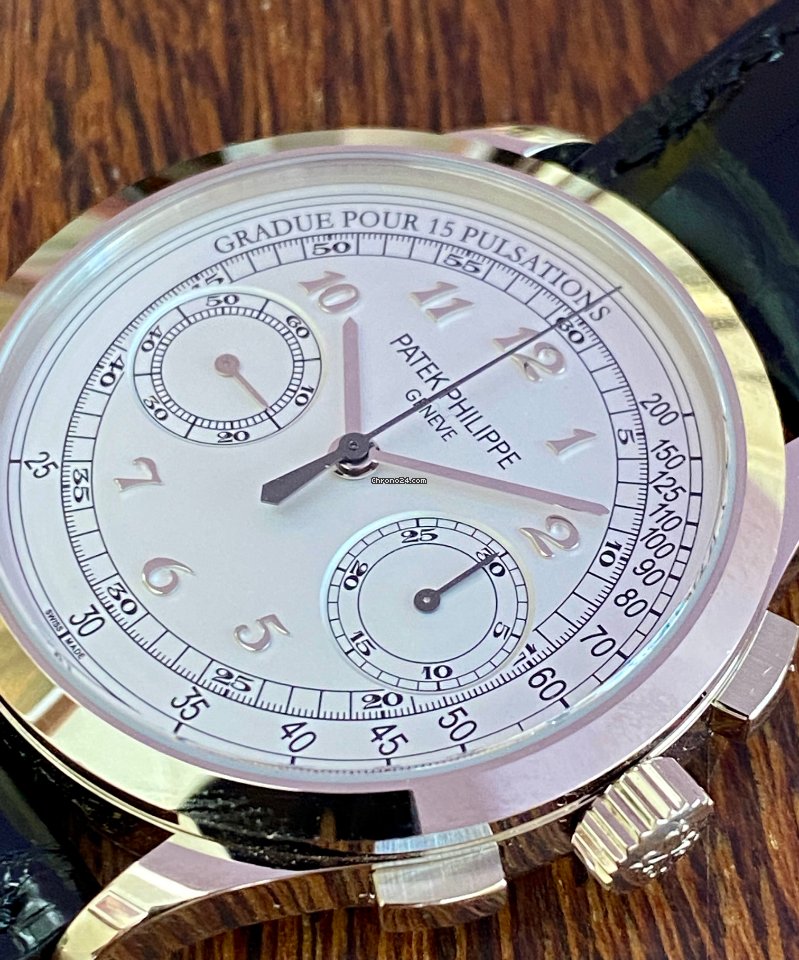 Patek Philippe Chronograph Mens watch Unisex Manual winding White gold 5170G 6