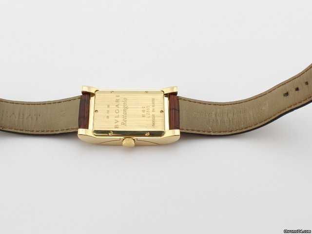 Bulgari Rettangolo Mens watch Unisex Automatic Yellow gold L2865 6