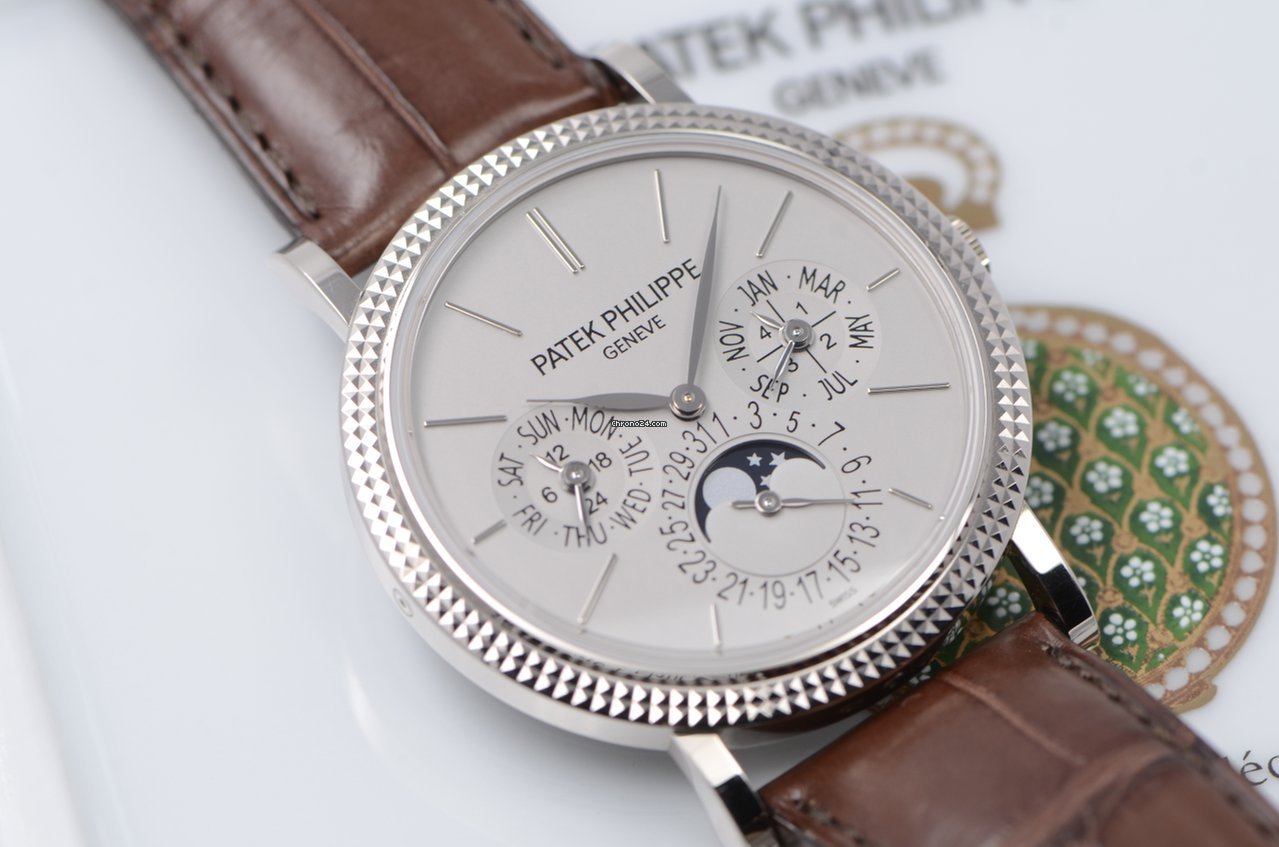 Patek Philippe Perpetual Calendar Mens watch Unisex Automatic White gold 5139G-001 6