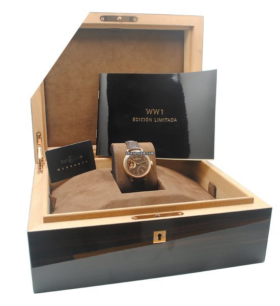 Bell & Ross Vintage Mens watch Unisex Manual winding Rose gold BRWW1-GRM-RG 6
