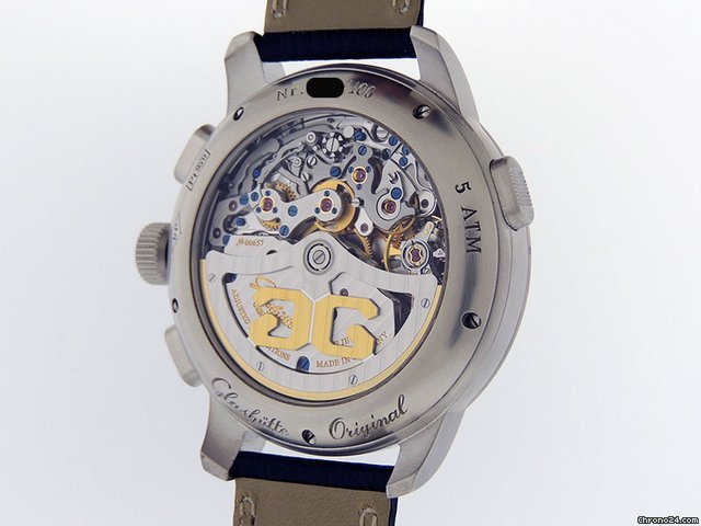 Glashtte Original PanoMaticChrono XL Mens watch Unisex Automatic Platinum 95-01-05-15-04 6