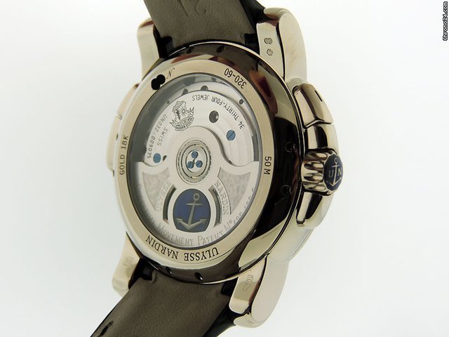 Ulysse Nardin GMT + - Perpetual Mens watch Unisex Automatic White gold 320-60 62 6