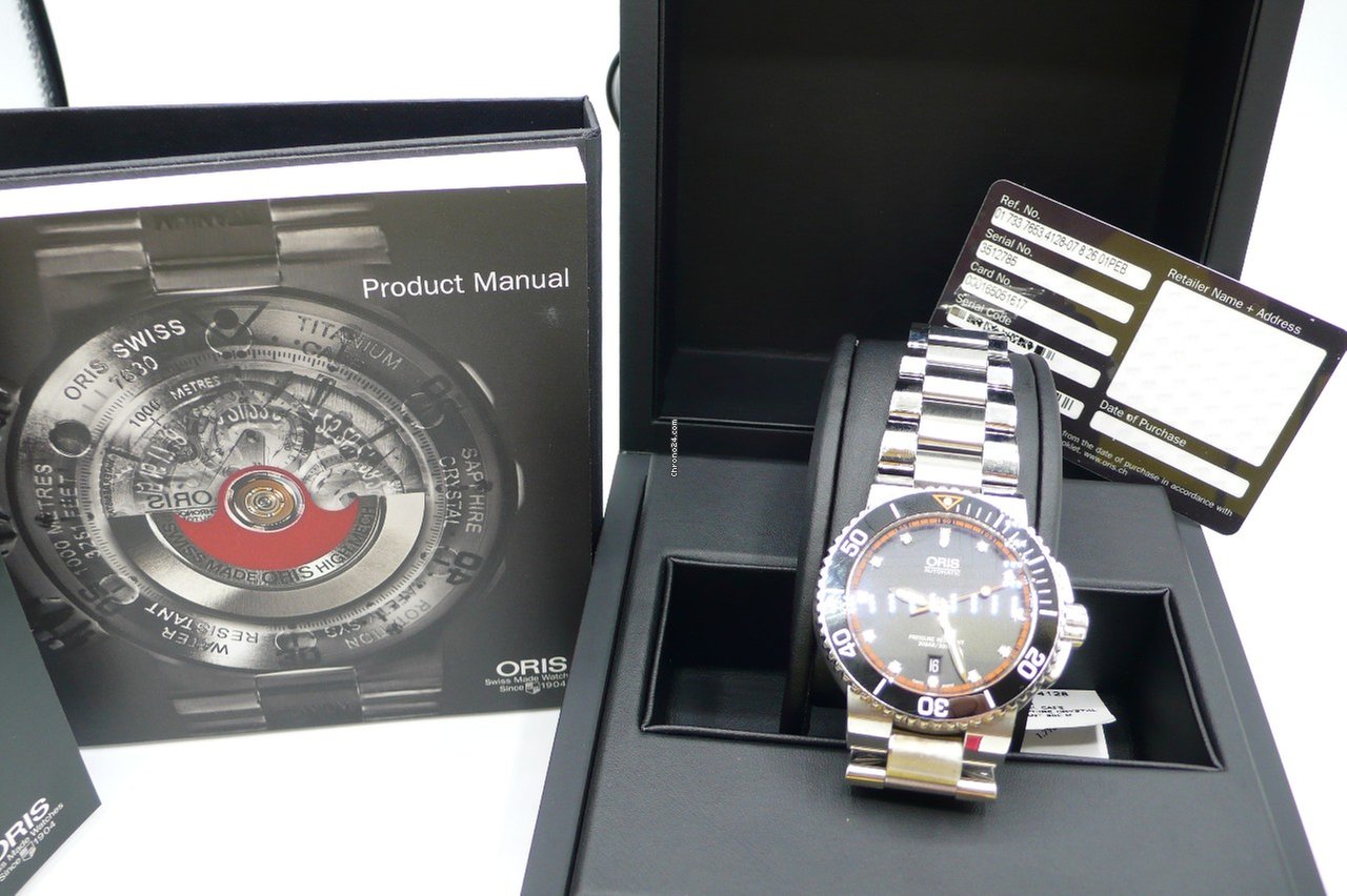 Oris Aquis Date Mens watch Unisex Automatic Steel 01 733 7653 4128-07 8 26 01PEB 6