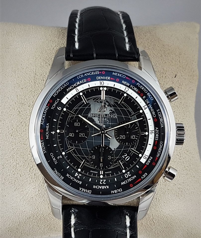 Breitling Transocean Chronograph Unitime Mens watch Unisex Automatic Steel AB0510U4 BE84 256S 6