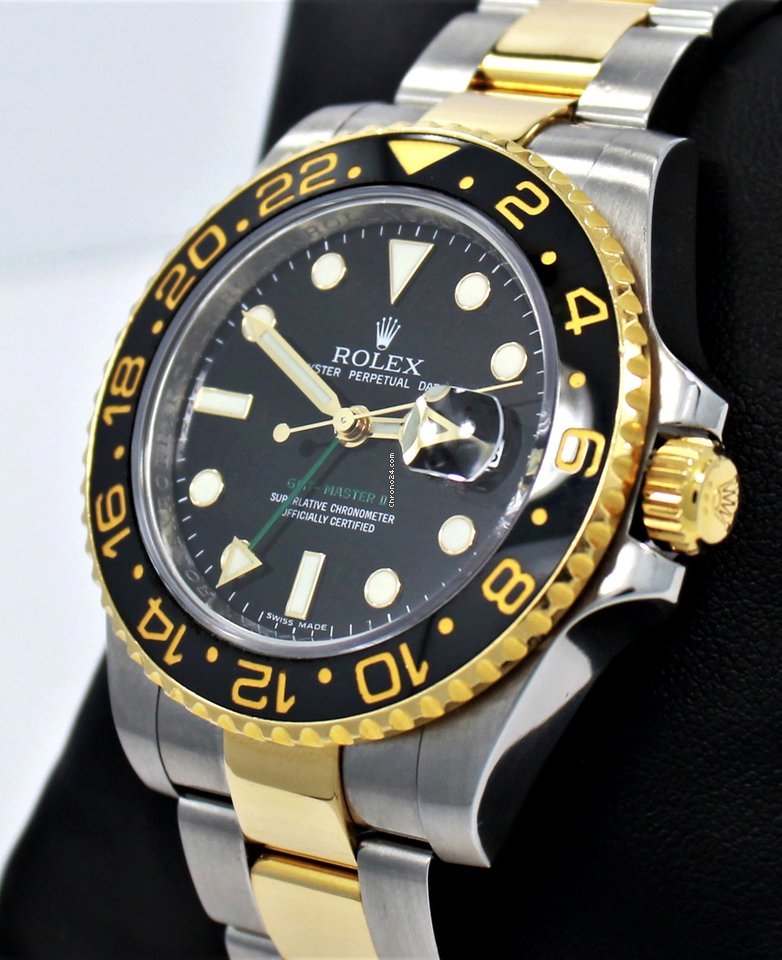 Rolex GMT-Master II Mens watch Unisex Gold Steel Automatic 116713 LN 7