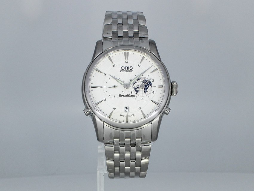 Oris Artelier Worldtimer Mens watch Unisex Automatic Steel 01 690 7690 4081 7
