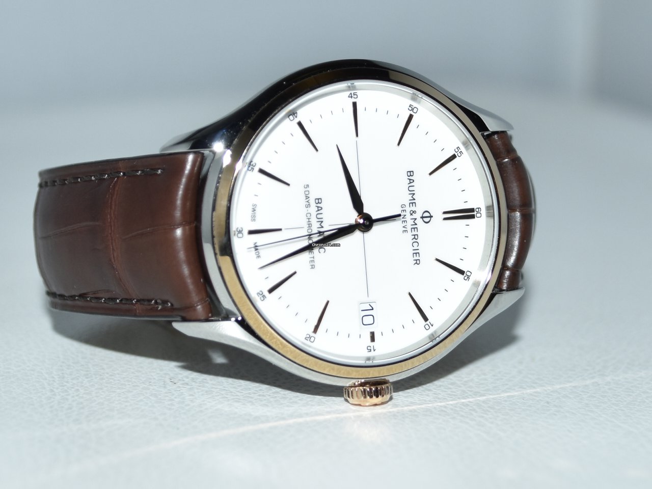 Baume & Mercier Clifton Mens watch Unisex Automatic Gold Steel MOA10519 7