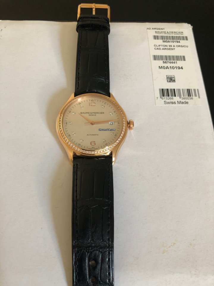 Baume & Mercier Clifton Mens watch Unisex Automatic Rose gold MOA10194 7