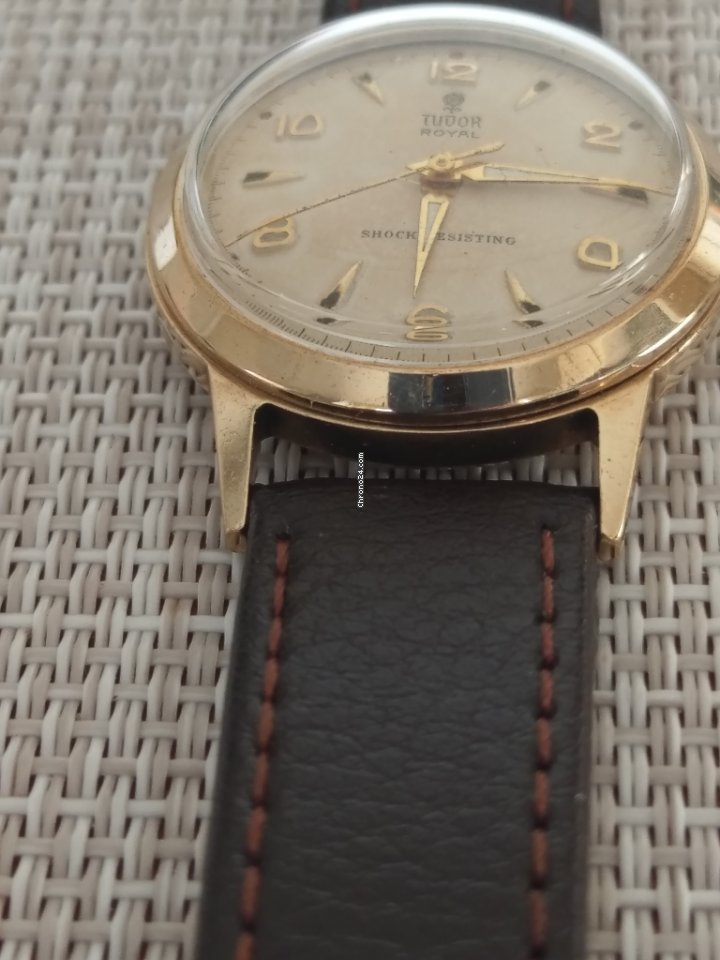 Tudor Royal Mens watch Unisex Manual winding Yellow gold 12324 7