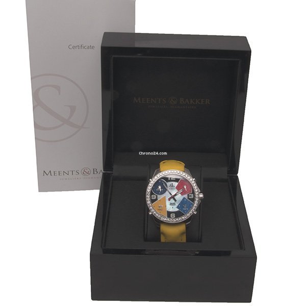 Jacob & Co. Five Time Zone Mens watch Unisex Quartz Steel JC.4 7