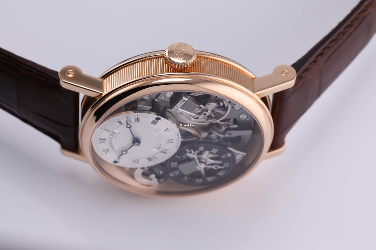 Breguet Tradition Mens watch Unisex Manual winding Rose gold 7067br g1 9w6 7