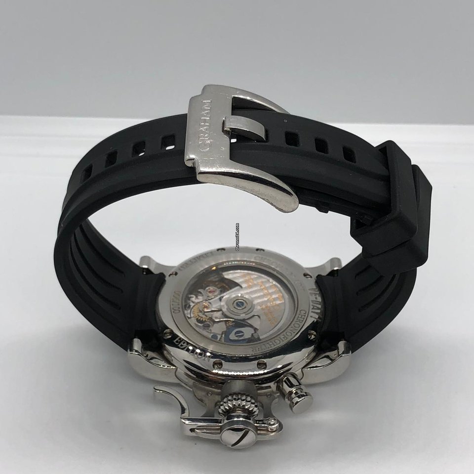 Graham Chronofighter Mens watch Unisex Automatic Steel 2CFBS.S01A.L30B 7