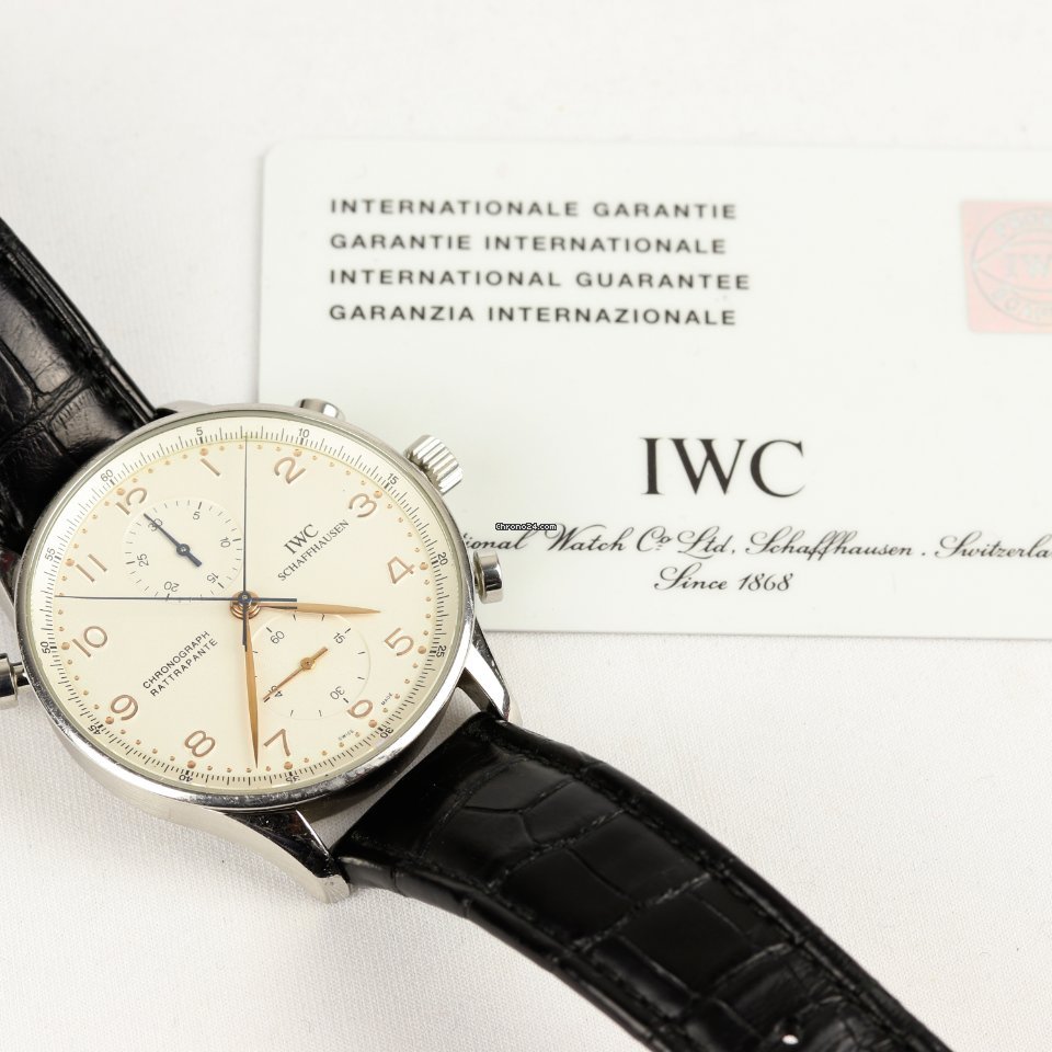 IWC Portuguese Chronograph Mens watch Unisex Manual winding Steel IW371201 7