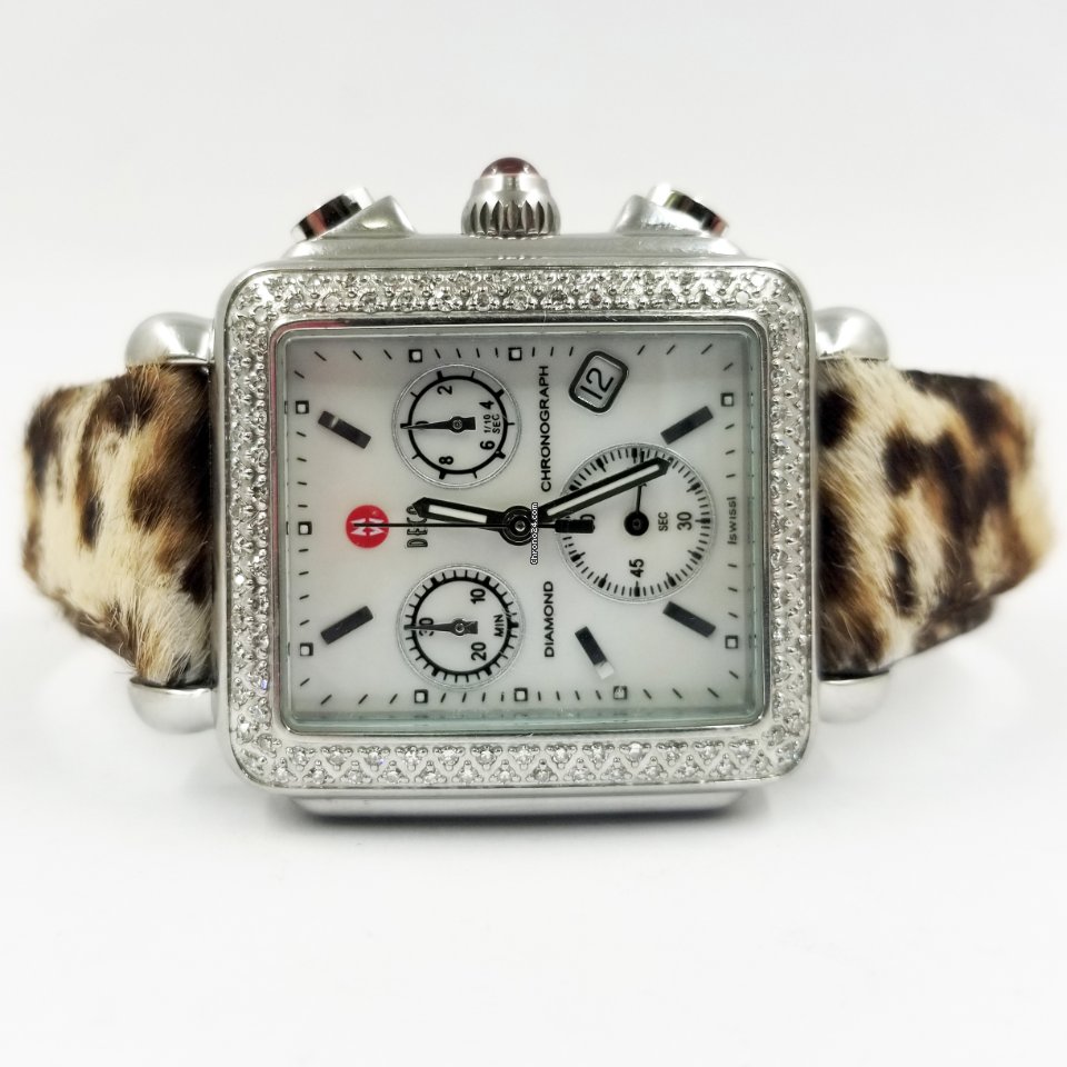 Michele Deco Womens watch Quartz Steel Michele Deco Chronograph 7