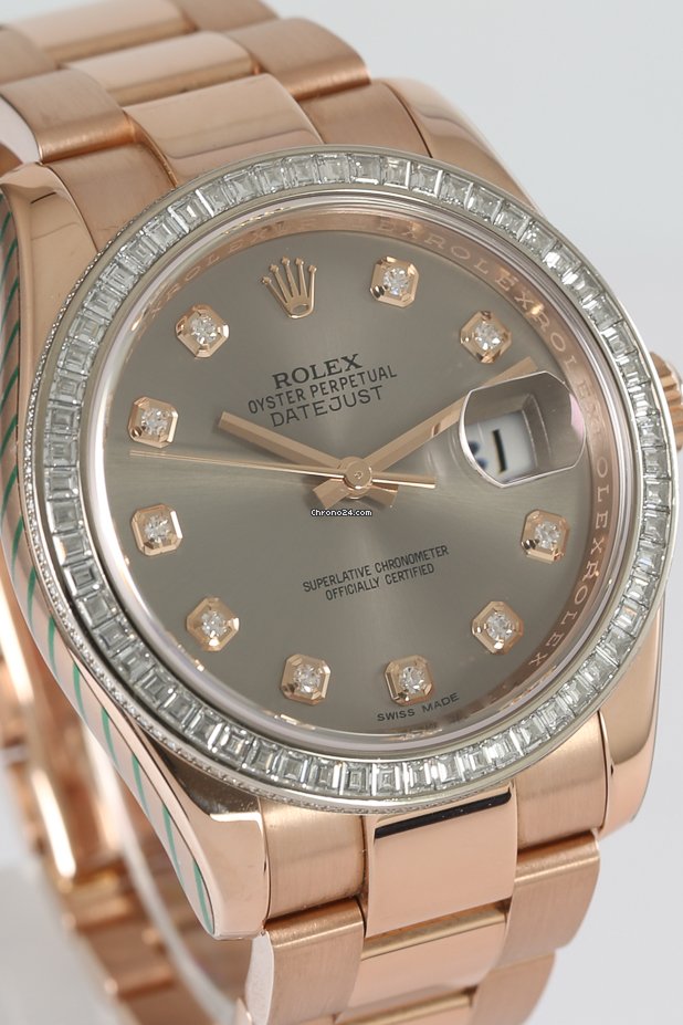 Rolex Datejust 36 Mens watch Unisex Rose gold Automatic 116285BBR 7