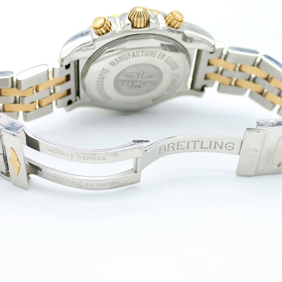 Breitling Chronomat 41 Mens watch Unisex Automatic Gold Steel CB014012 G713 378C 7