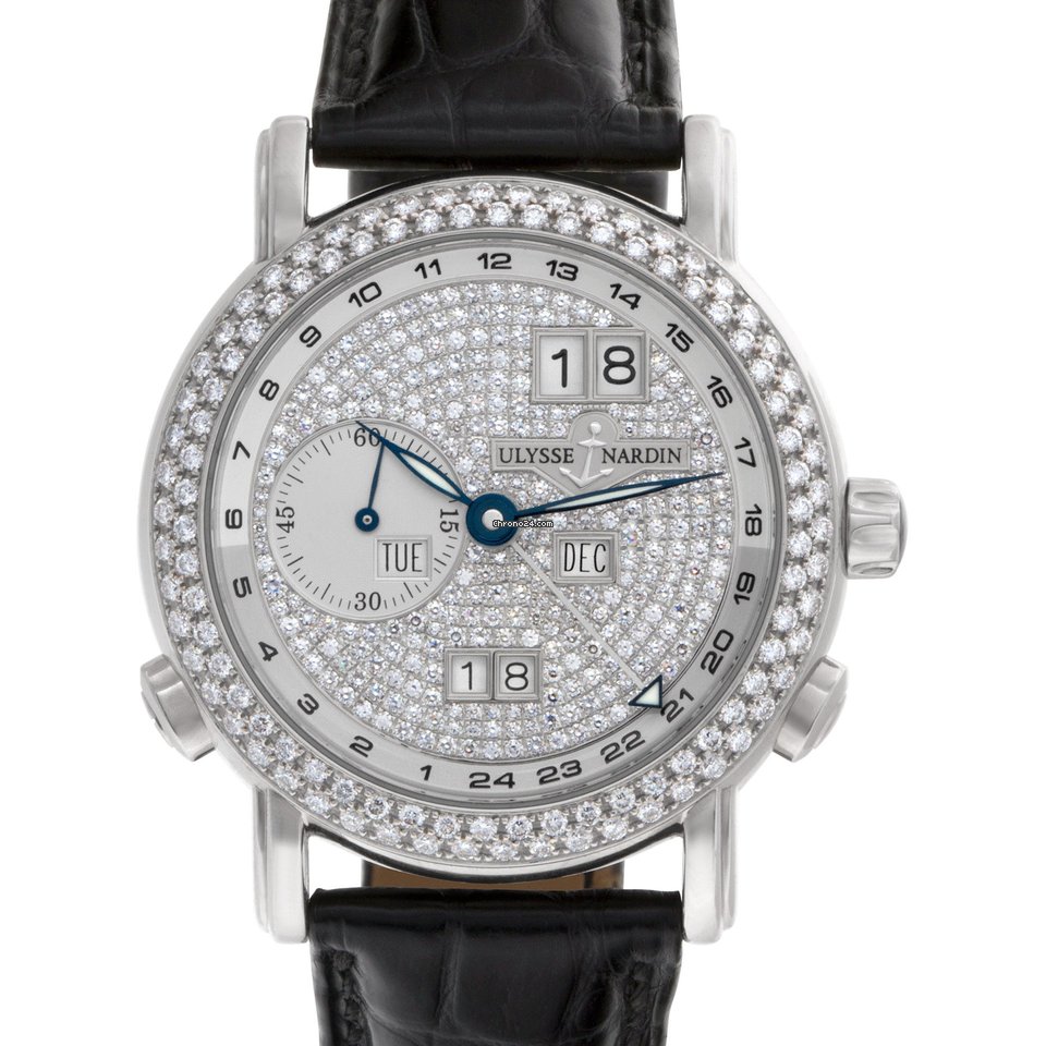 Ulysse Nardin GMT + - Perpetual Mens watch Unisex Automatic White gold 320-22 7