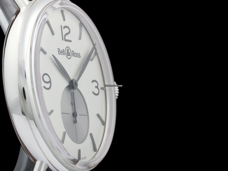 Bell & Ross Vintage Mens watch Unisex Manual winding Silver BRWW1-ME-AG-OP-SCR 7