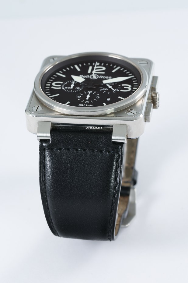 Bell & Ross BR 01-94 Chronographe Mens watch Unisex Automatic Steel BR01-94-S 7