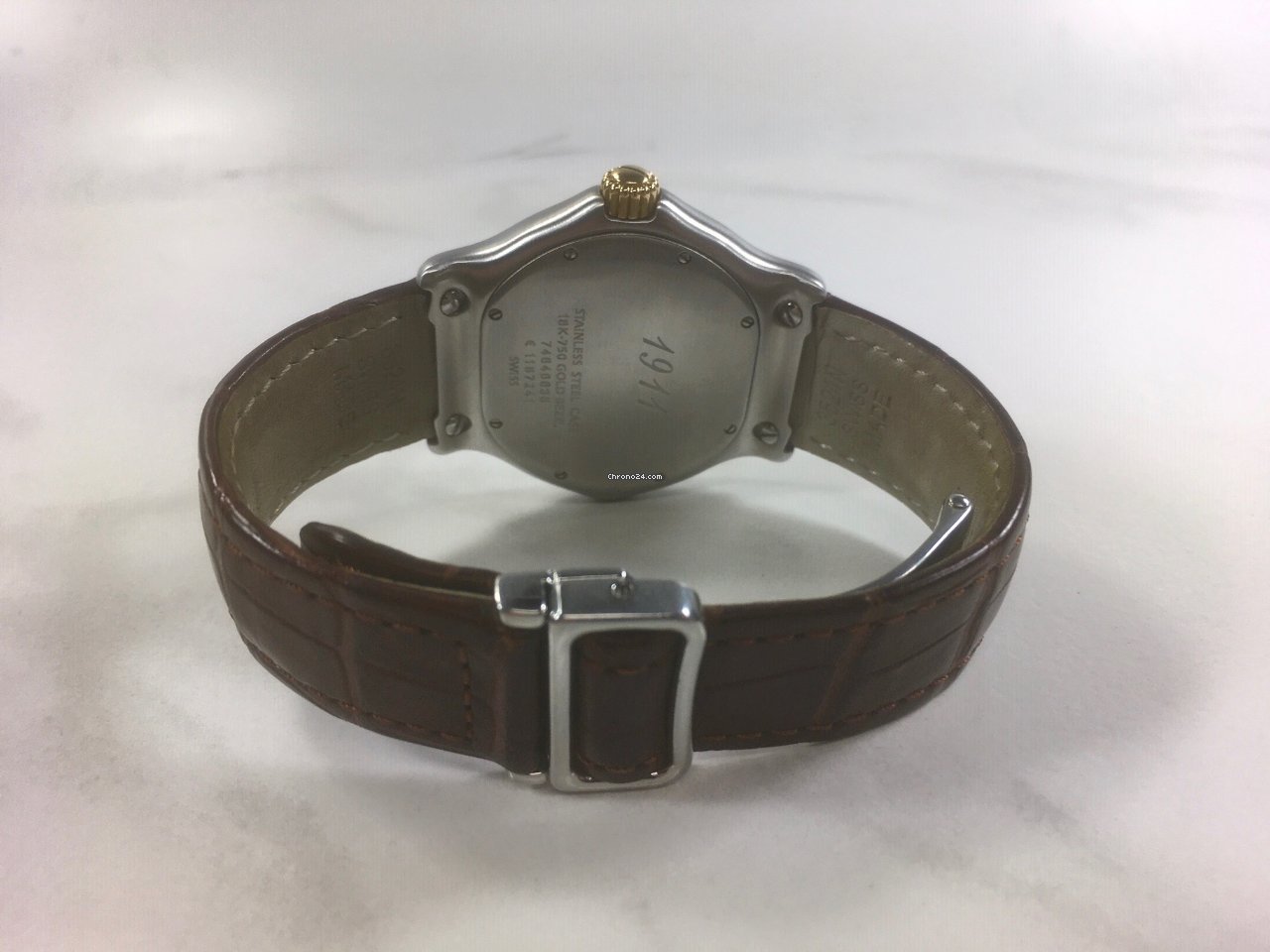 Ebel 1911 Mens watch Unisex Quartz Gold Steel 1187241 7