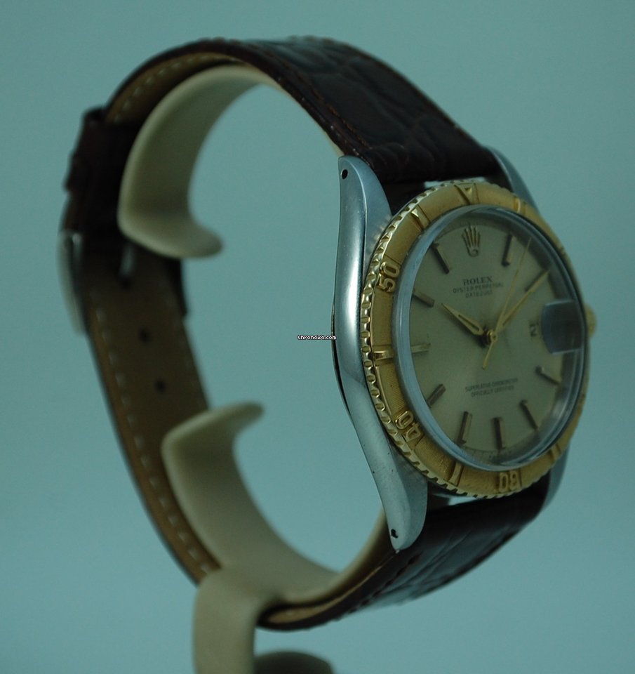Rolex Datejust Turn-O-Graph Mens watch Unisex Gold Steel Automatic 1625 7