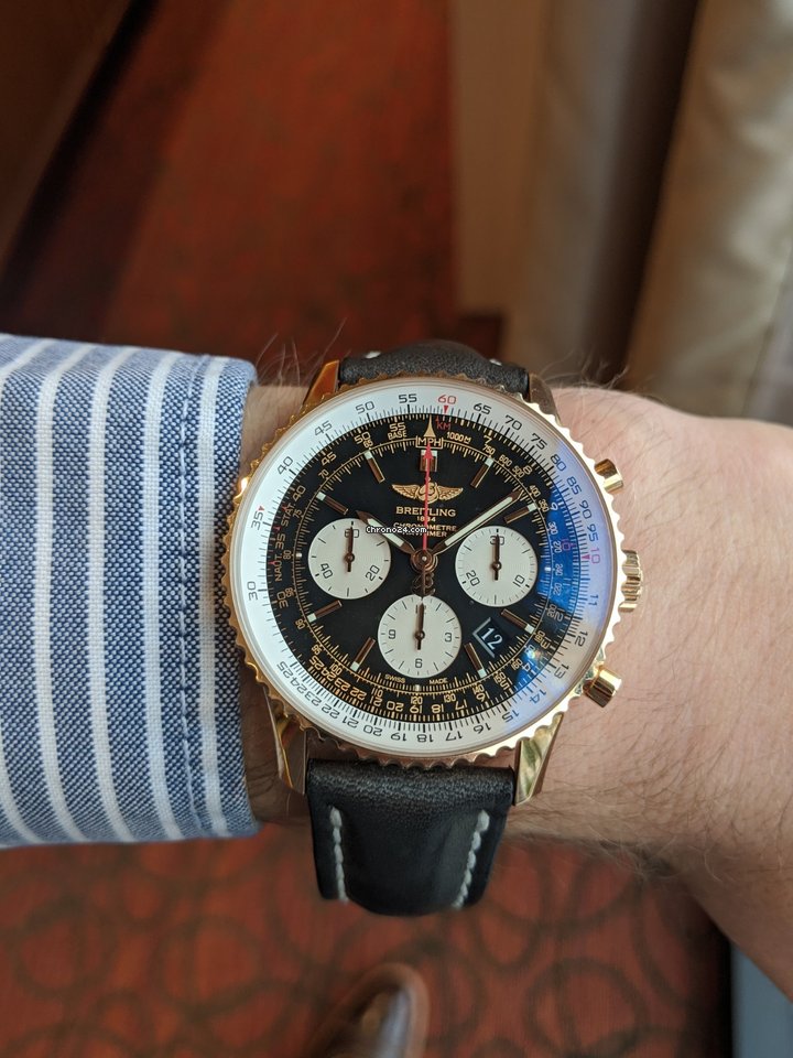 Breitling Navitimer 01 Mens watch Unisex Automatic Rose gold RB012012 BA49 7
