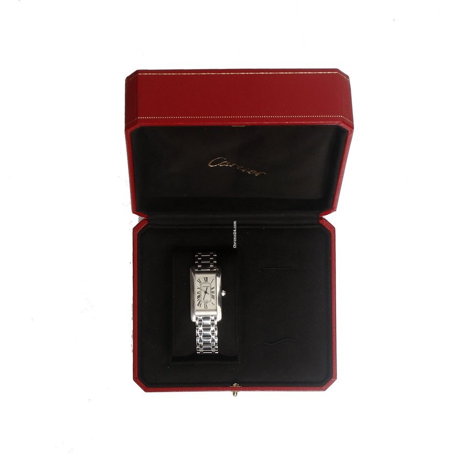 Cartier Tank Americaine Mens watch Unisex Automatic White gold W26036L1 1726 7